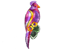 UpperDutch:Sewing Supplies,Bird Applique, 1930s Vintage Embroidered Bird  applique, application, patch. Vintage patch, sewing supply.