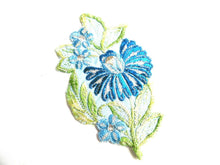 UpperDutch:Sewing Supplies,Flower Patch, Applique, 1930s vintage embroidered applique. Vintage floral patch, sewing supply.