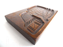 UpperDutch:Cookie Mold,Wooden cookie mold with Tobacco Scenes. Wooden Cookie Mold. Tabacos Primeros, La Paz. Springerle.