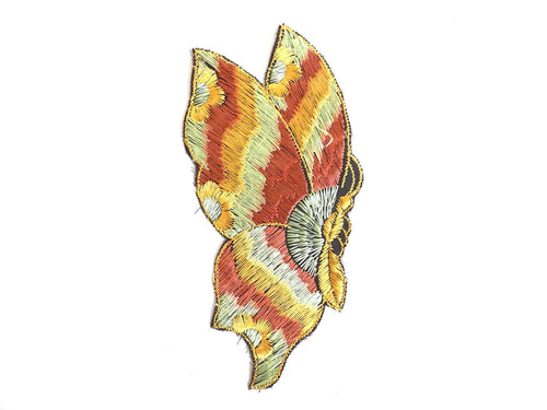 UpperDutch:Sewing Supplies,Butterfly, Applique, Authentic Collectible Butterfly applique, 1930s  embroidered applique. Vintage patch. Crazy quilt.