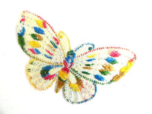 UpperDutch:Sewing Supplies,Butterfly applique, 1930s vintage embroidered applique. Vintage patch, sewing supply. Applique, Crazy quilt.