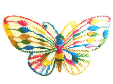 UpperDutch:Sewing Supplies,Butterfly applique, 1930s vintage embroidered applique. Vintage patch, sewing supply. Applique, Crazy quilt.