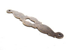 UpperDutch:Hooks and Hardware,Keyhole cover, shabby, key hole frame, Vintage brass Escutcheon.