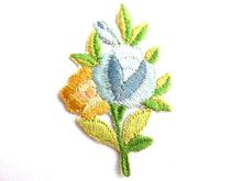 UpperDutch:Sewing Supplies,Flower applique, 1930s vintage embroidered applique. Vintage floral patch, sewing supply.