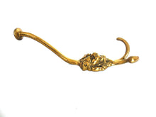 UpperDutch:Hooks and Hardware,1 (ONE) Solid Brass Lion Head Wall hook, Coat hook, Antique Coat Hook, Lion, Victorian Style.