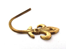 UpperDutch:Hooks and Hardware,Lily Wall hook, Coat hook, 1 small Lily wall hook, Towel hook Solid brass.