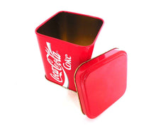 UpperDutch:,Coca Cola Storage Tin, Coca Cola Tin. Metal box, Coca Cola Collectible, Coca Cola.
