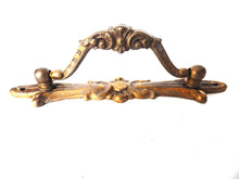 UpperDutch:Hooks and Hardware,Drawer Handle, Vintage Brass Ornate Drawer Handle, Drop pull.