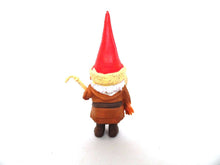 UpperDutch:Gnomes,ONE David the Gnome figurine after a design by Rien Poortvliet, Brb collectible pocket gnome smoking pipe ,mini garden gnome.