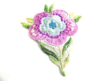 UpperDutch:Sewing Supplies,Flower applique, 1930s vintage embroidered applique. Vintage floral patch, sewing supply.