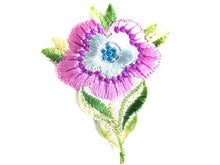 UpperDutch:Sewing Supplies,Flower applique, 1930s vintage embroidered applique. Vintage floral patch, sewing supply.