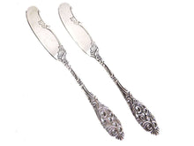 UpperDutch:Home and Decor,1 (ONE) Butter knife, Butter spreader, George Nilsson, Gero, Silver Plated Butter Knife, Floral design, Antique cutlery.