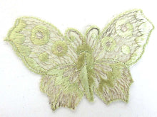 UpperDutch:Sewing Supplies,Applique, butterfly 1930s vintage embroidered applique. Vintage patch, sewing supply.