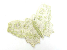 UpperDutch:Sewing Supplies,Applique, butterfly 1930s vintage embroidered applique. Vintage patch, sewing supply.