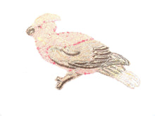 UpperDutch:Sewing Supplies,Antique Bird Applique, Cockatoo, 1930s Vintage Embroidered Bird  applique, application, patch. Vintage patch, sewing supply.