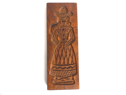 UpperDutch:Cookie Mold,Wooden cookie mold. Wooden Dutch Folk Art Cookie Mold. speculaas plank, springerle.