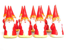 UpperDutch:,ONE King Gnome figurine, after a design by Rien Poortvliet, Brb Gnome, David the Gnome. Wearing a crown and cloak.