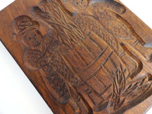 UpperDutch:Cookie Mold,Wooden cookie mold with Tobacco Scenes. Wooden Cookie Mold. Tabacos Primeros, La Paz. Speculaas plank.