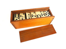 UpperDutch:Home and Decor,Domino. Antique Domino Set - Complete Set of 28 pieces Antique European dominoes. Ebony and Bone. Antique domino game. Patina
