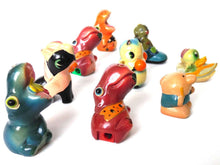 UpperDutch:Home and Decor,Sharpeners, Set of 9 Antique Collectibles Clay Sharpeners, Pencil sharpener, Different Animals.