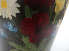 UpperDutch:Home and Decor,Enamel Milk Can, Floral Hand Painted Enamel Milk Can. Dutch Folk art, Enamel Ware, Milk Churn, Milk Jug, Can, Vase.