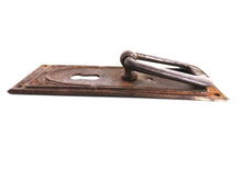 UpperDutch:Hooks and Hardware,Antique Cabinet Drop Pull, Vintage Door Knob, Distressed Door Handle, Keyhole cover with handle, Escutcheon.