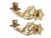 UpperDutch:Candelabras,Piano Sconses, Candle Holders, Pair Antique Solid Brass Victorian Piano Candelabra, Piano Candle holder Candle wall sconce.