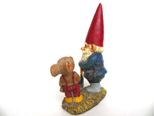 UpperDutch:Gnomes,10 INCH Rien Poortvliet Gnome figurine, Gnome after a design by Rien Poortvliet, David the gnome, Al with Mouse, Klaus Wickl.