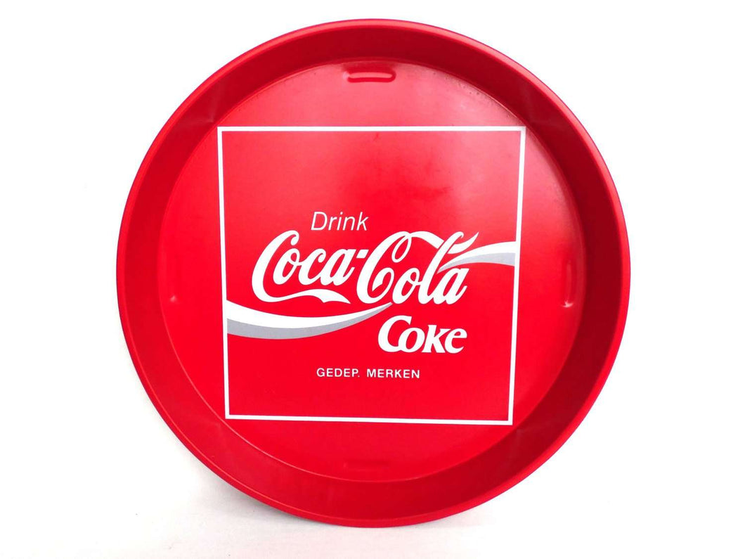 UpperDutch:,Coca Cola Tray. Metal Tray, Coca Cola Collectible, Coca Cola, red retro kitchen, 80's, you can't beat the feeling.
