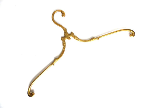 UpperDutch:Bride Hanger,1 (one) Brass Clothes Hanger, Clothes Hangers, Antique French Coat hanger, Wedding dress.