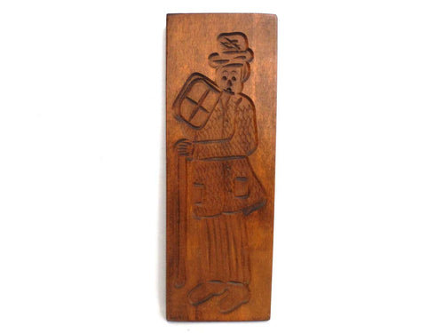 UpperDutch:Cookie Mold,Wooden cookie mold. Wooden Dutch Folk Art Cookie Mold. speculaas plank, springerle.
