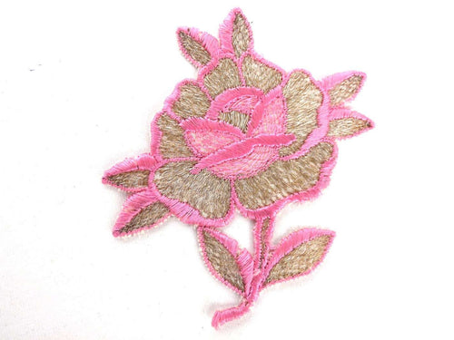 UpperDutch:Sewing Supplies,Applique, Flower applique, 1930s vintage embroidered applique. Vintage floral patch, sewing supply.