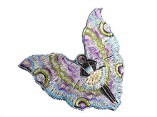 UpperDutch:Sewing Supplies,Fairy, butterfly applique, 1930s vintage embroidered applique. Antique fairy applique. Sewing supply.