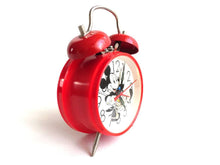 UpperDutch:Home and Decor,Mickey Mouse, Alarm Clock. Wind Up Clock, Retro clock, Red Alarm Clock, Wind-up Alarm Clock.