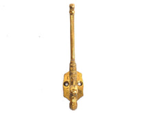 UpperDutch:Hooks and Hardware,Coat Hook, 1 (one) Solid Brass Ornate Wall hook, Coat hook. Gold tone coat rack supply, storage solutions.