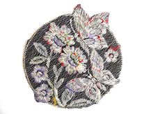 UpperDutch:Sewing Supplies,Applique, butterfly on flower applique, 1930s vintage embroidered applique. Vintage floral patch, sewing supply.