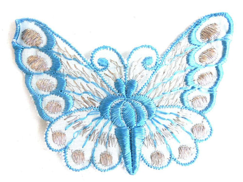 UpperDutch:Sewing Supplies,Butterfly Patch, 1930s vintage embroidered applique. Vintage patch, sewing supply. Applique, Crazy quilt.