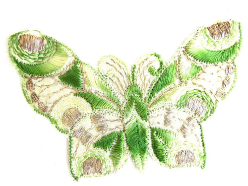 UpperDutch:Sewing Supplies,Butterfly Patch, 1930s vintage embroidered applique. Vintage patch, sewing supply. Applique, Crazy quilt.
