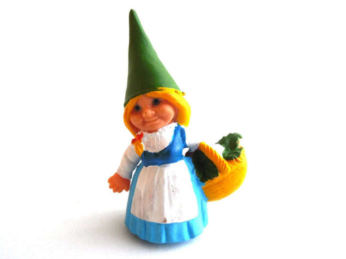 UpperDutch:Gnomes,1 (ONE) Gnome figurine, Gnome after a design by Rien Poortvliet, Brb Gnome, Lisa the Gnome.