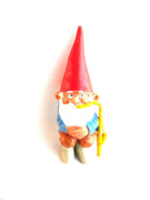UpperDutch:Gnomes,ONE David the Gnome figurine after a design by Rien Poortvliet, Brb gnome, Sitting Gnome smoking pipe ,mini garden gnome.