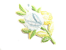 UpperDutch:Sewing Supplies,Flower applique, 1930s vintage embroidered applique. Vintage floral patch, sewing supply.