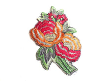 UpperDutch:Sewing Supplies,Applique, Flower applique, 1930s vintage embroidered applique. Vintage floral patch, sewing supply.