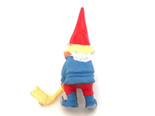 UpperDutch:Gnomes,Gnome figurine, Gnome after a design by Rien Poortvliet, Brb Gnome, David the Gnome, gnome playing hockey.