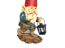 UpperDutch:Gnomes,33 INCH Garden gnome with Lantern. Rien Poortvliet, David the Gnome, Outdoor fantasy decor, el Gnomo. Klaus Wickl Garden Gift