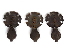 UpperDutch:Hooks and Hardware,1 (ONE) Antique Drawer Handle. Antique rusty Drop pull. Escutcheon.