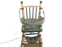 UpperDutch:Furniture,Antique wooden doll high chair, Highchair,  Doll High Chair.