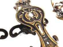 UpperDutch:Hooks and Hardware,1 (ONE) Vintage Coat hook, Wall hook, Ornate Victorian style hook, Made in Italy, Brev.