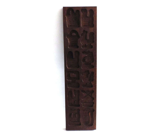 UpperDutch:Cookie Mold,Wooden cookie mold. Wooden Dutch Folk Art Cookie Mold. speculaas plank, Springerle.