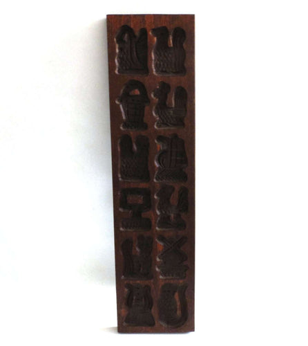 UpperDutch:Cookie Mold,Wooden cookie mold. 22 INCH Wooden Dutch Folk Art Cookie Mold. speculaas plank, Springerle.