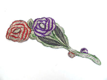 UpperDutch:Sewing Supplies,Antique Applique, Flower Patch, Applique, flower applique, 1930s  embroidered applique. Vintage floral patch, sewing supply.